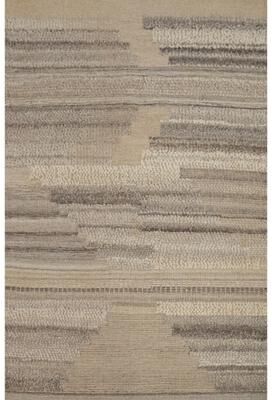 Rug Source Hand-knotted Modern Wool Beige All-Over Area Rug - 7' 6'' X 5' 6''