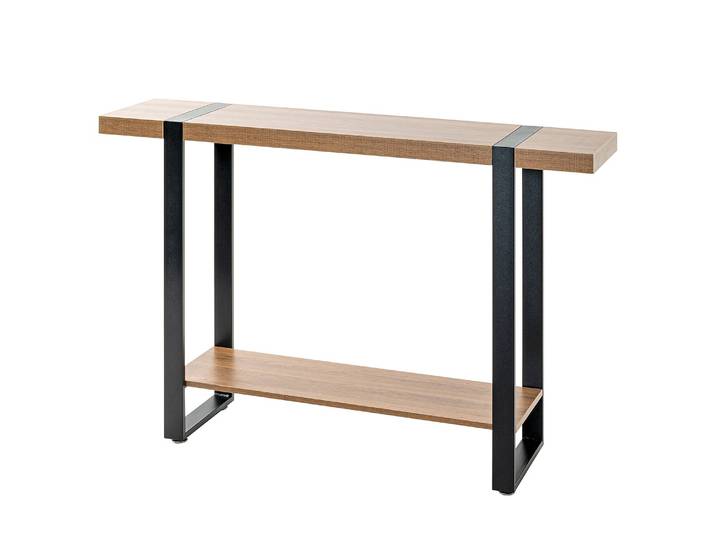 Konsolentisch Strathy 120 x 82 x 30cm Schwarz/Eiche Dekor