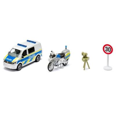Siku 2562 - VW T6 mit BMW Polizeimotorrad, Spielset, SikuSuper