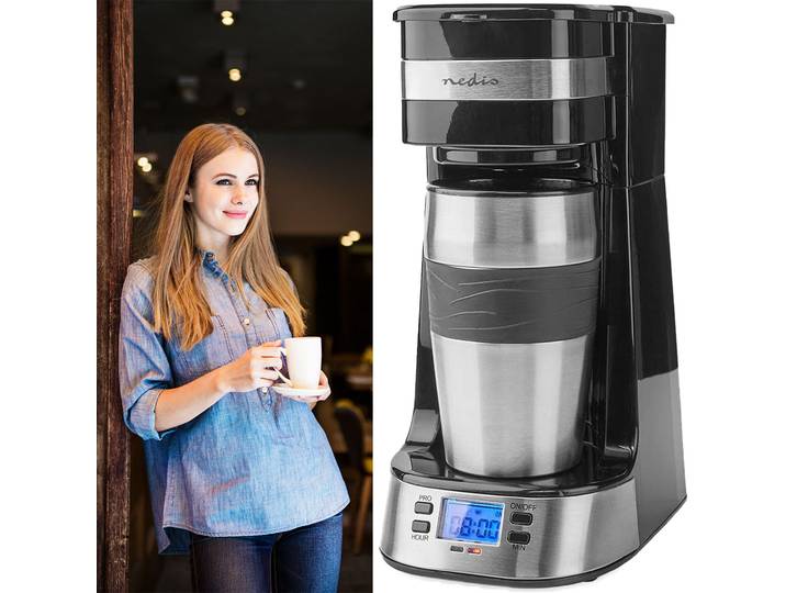Kaffeemaschine, LCD Display, Timer, 400ml Filterkaffeemaschine, 750 W