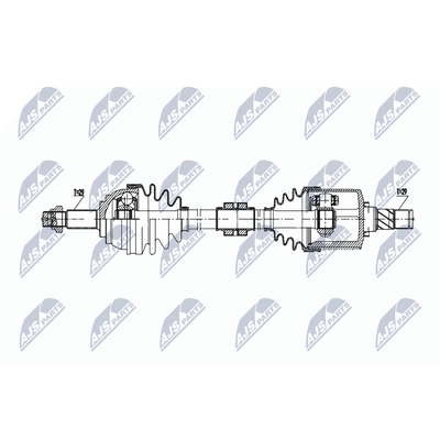 NTY Antriebswelle NPW-NS-169 Vorderachse links für NISSAN