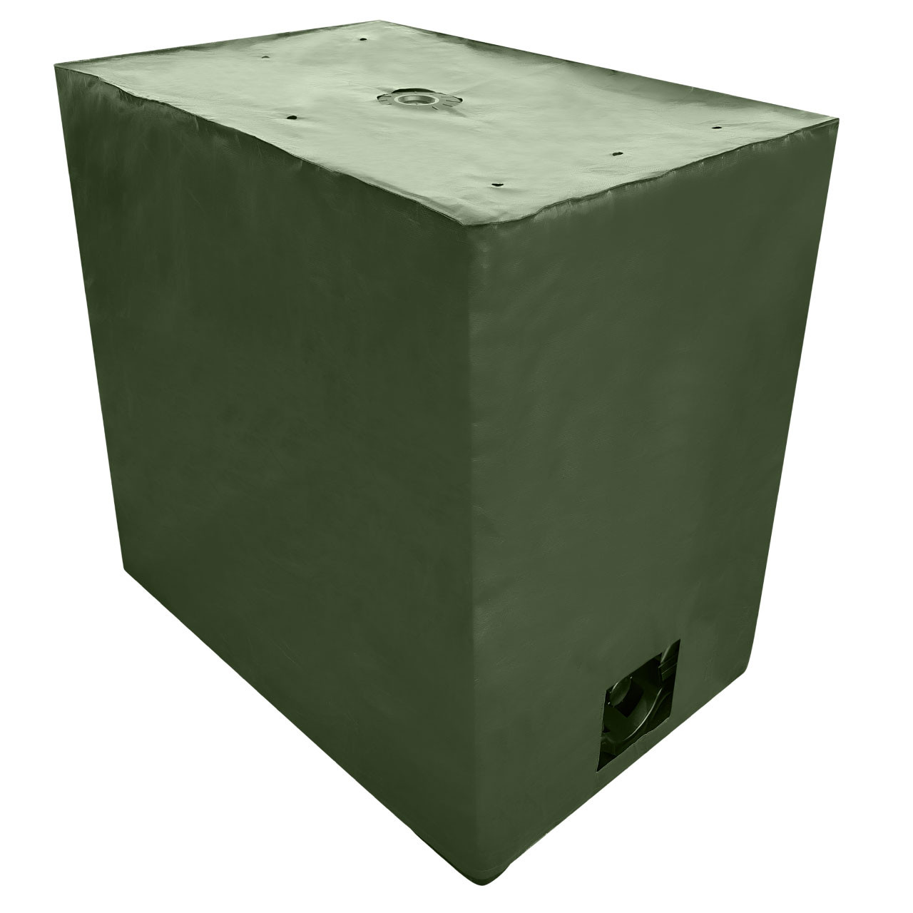 REKUBIK IBC Cover UV-Schutz Gewebe mit Klettverschluss in Grün 800l IBC (120x80x116cm)