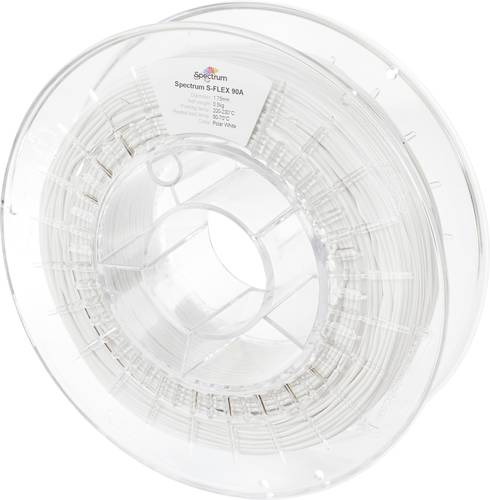 Spectrum Filaments 80254 S-Flex 90A Filament TPU flexibel 1.75mm 500g polar white, Polarweiß, Weiß 1St.