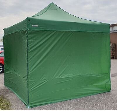 Faltpavillon 3x3m ALU Standard volle Seitenwand - Weiß