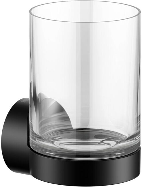 Keuco Support en verre REVA noir mat, avec verre en cristal véritable (12850379000)