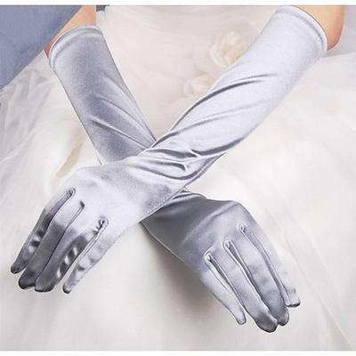 Terylen Ellenbogen Länge Handschuh Einfach / Handschuhe Mit Einfarbig Hochzeit / Party-Handschuh