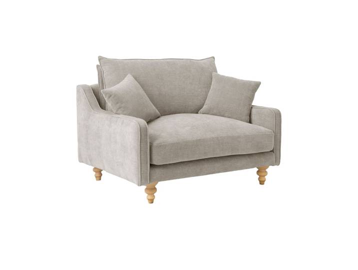 Fauteuil tissu xl grège