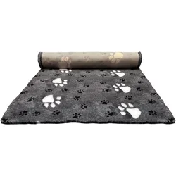 Companion ProFleece grå m. sorte poter 100x75 cm (Hund), Hundebett + Katzenbett