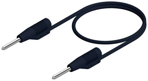 Hirschmann Test & Measurement MVL 2/25sw Messleitung Stecker 2mm Stecker 2mm 25.00cm Schwarz 1St.