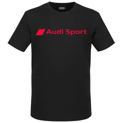 Audi Sport T-Shirt Herren schwarz rot Größe L 3132402804 - L