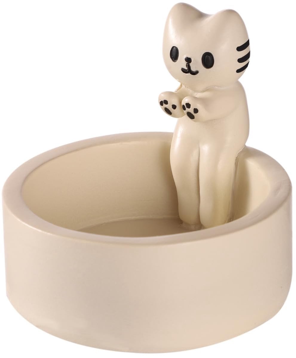 Dailygoods Handgemaakte Kaarshouder Cartoon Kitten - Hars