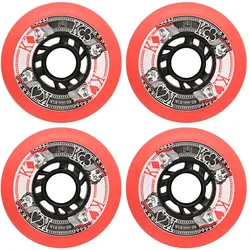 FR SKATES STREET KINGS 4er Pack Rollenset red - 80mm/85a