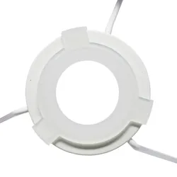 Lampenschirm für E14|E27 Fassungen Schwarz Leinenoptik 22 cm  Polyester/Baumwolle
