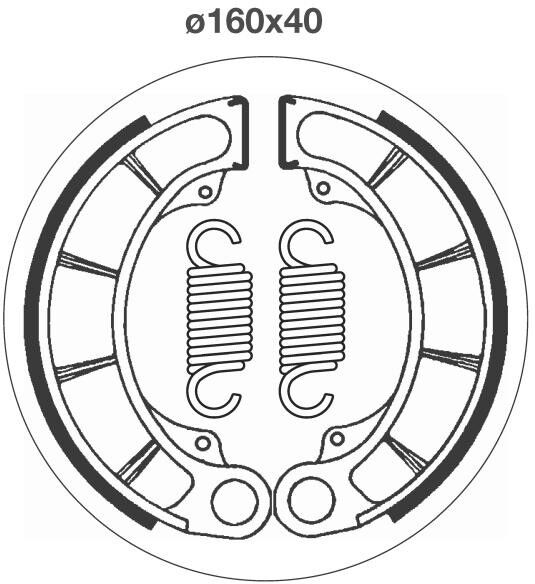 sbs 2059 Brake Shoe Set