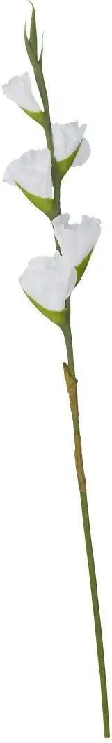 Höffner Kunstblume  Gladiole   ¦ weiß ¦ Kunststoff,Eisendraht ¦ Maße (cm): H: 84