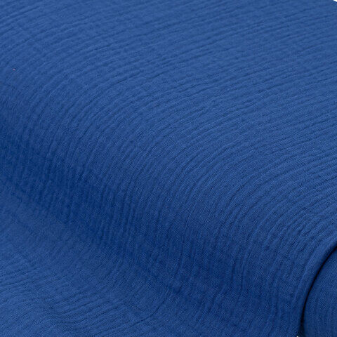 Musselin/Doppel-Gaze, royalblau