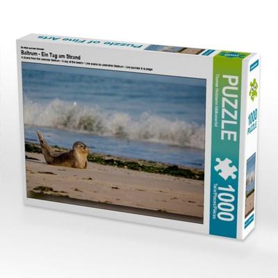 CALVENDO Puzzle Ein Motiv aus dem Kalender Baltrum - Ein Tag am Strand | 1000 Teile Lege-Größe 64x48cm Foto-Puzzle für glückliche Stunden