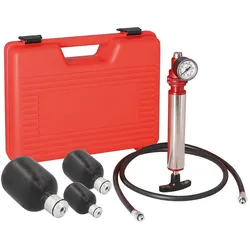 Prüfblasen-Set 3-teilig mit Handpumpe im Kunststoffkoffer