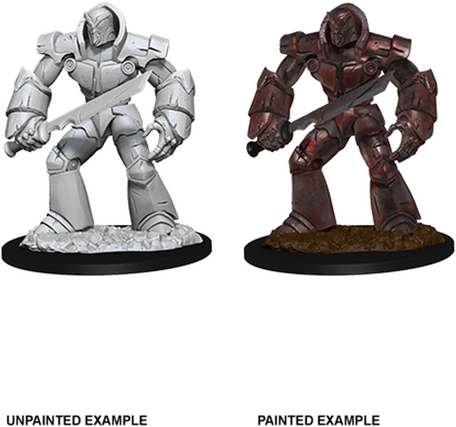 Wiz Kids LLC D&D; Nolzur's Marvelous Unpainted Miniatures: Iron Golem for Dungeons & Dragons - Unpainted, 1 Figure