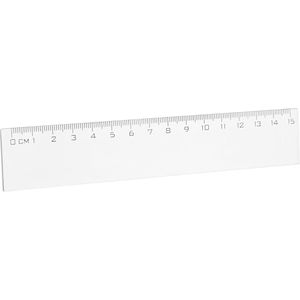 Böttcher-AG Lineal 15 cm, Kunststoff, transparent