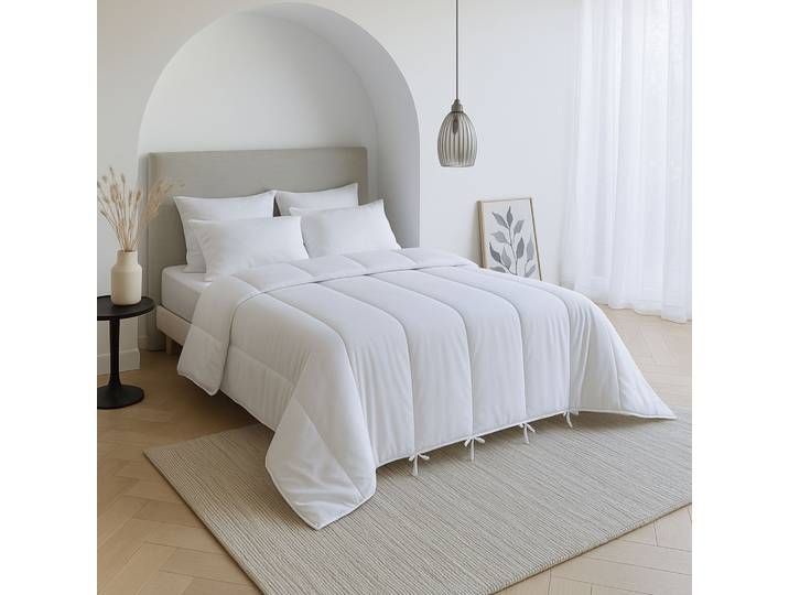 Pack couette 4 saisons 240x220 et oreiller anti-acariens - Someo