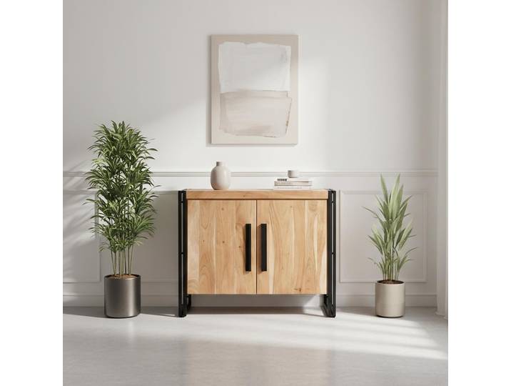 Buffet bois massif industriel 100 cm - Liverpool