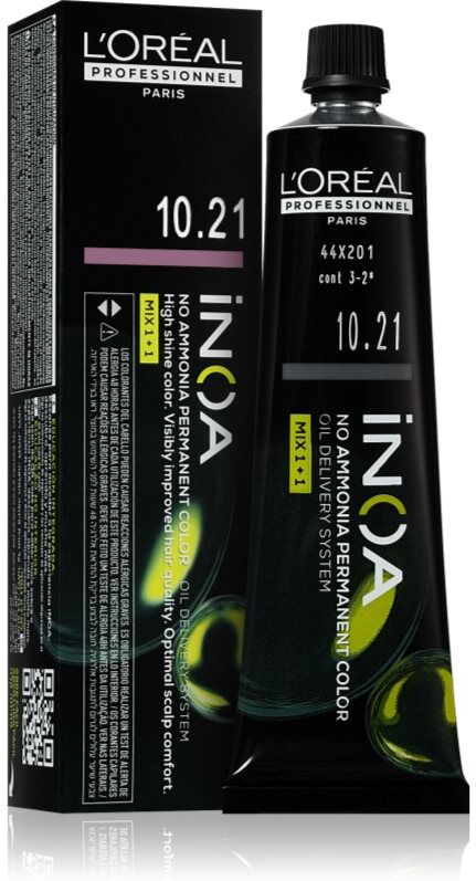 L’Oréal Professionnel Inoa Permanent hårfarve Ammoniakfri Skygge 10.21 60 ml