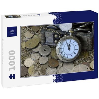 Lais Puzzle Taschenuhr mit Münzen 1000 Teile
