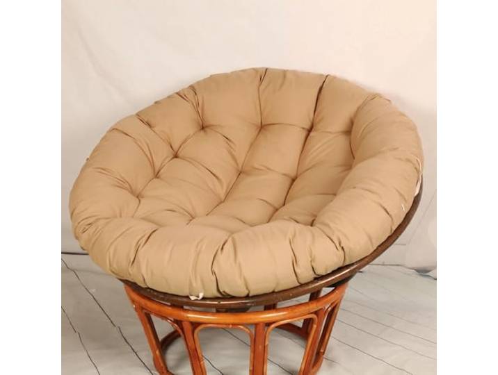 YHXAIQ Outdoor Runden Kissen für Hängesessel/Schaukelstuhl - Verdickung Polyester+Baumwolle Sitzkissen, Gartenstuhl Polster & Bodenkissen(Khaki,160 x 160 cm)