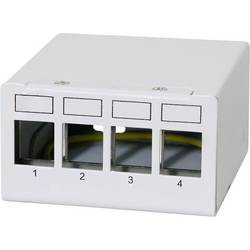 LogiLink NK4090 Patch-Panel CAT 6a Lichtgrau (RAL 7035) Bestückt