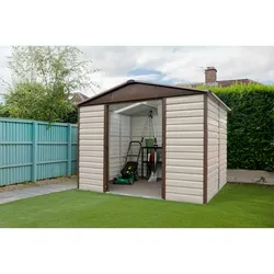 Yardmaster Metall-Gerätehaus "Brandenburg 106",taupe,5,30 m2