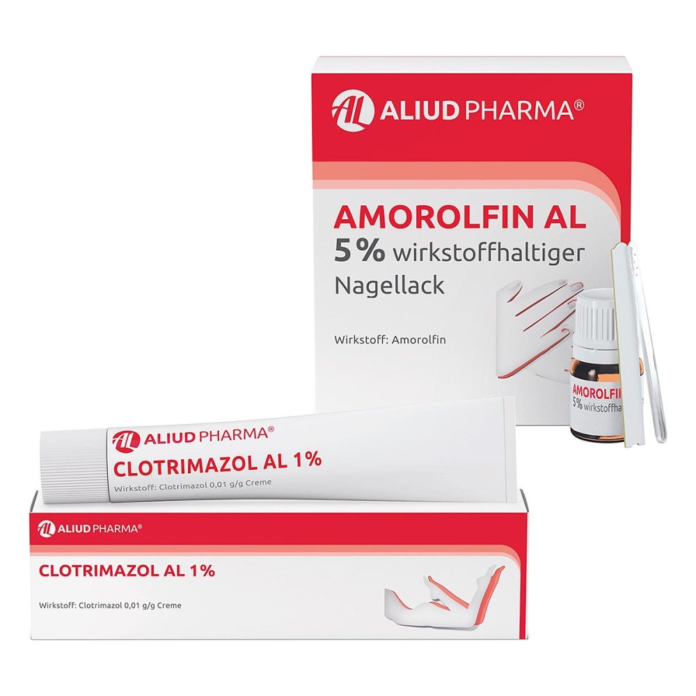 ALIUD Pharma GmbH Amorolfin Al 5% Nagellack & Clotrimazol Al 1% Creme 08104359