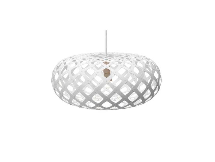 Kina Pendelleuchte Ø 60 cm Weiß - David Trubridge - Wohnzimmer - Bambus