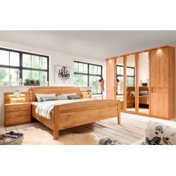 Wiemann Schlafzimmer-Set Lausanne 4-tlg. Holz Braun Erle