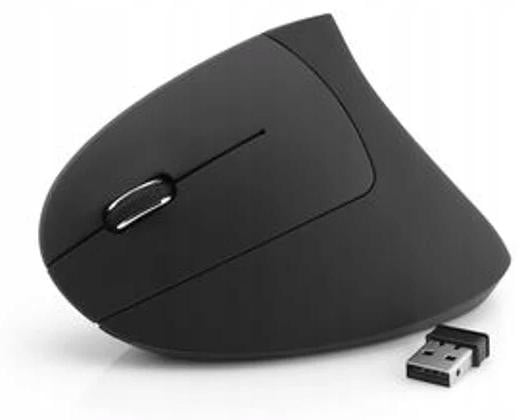MediaRange MROS263 Trackball Draadloze Muis met 7 toetsen, rechts, zwart/rood