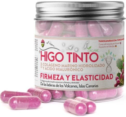 Higo Tinto Ácido Hialurónico + Colágeno Marino 90 caps
