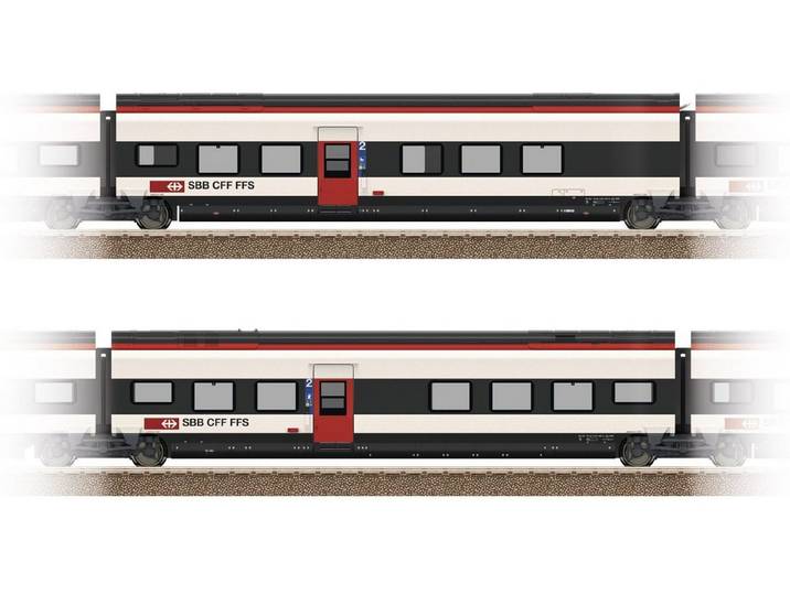 MiniTrix Personenwagen Trix 23282 Spur H0 Ergänzungsset 2 zu Giruno SBB DC