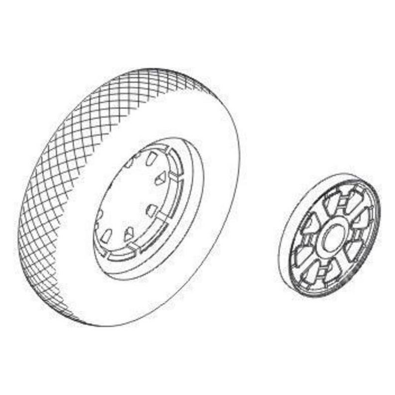 CMK F4U Corsair wheels with plain discs and (129-Q48097)