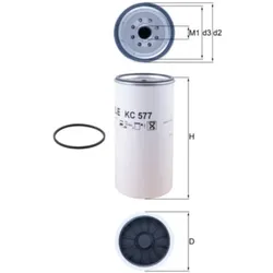 Kraftstofffilter MAHLE KC 577D