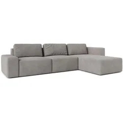 ECKSOFA L Form Arkleton Grau 360/180/93 cm Rechts Bequem & Modern