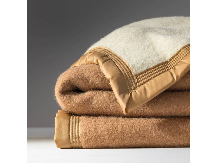 Couverture bicolore pure laine 600 g/m² - Blancheporte