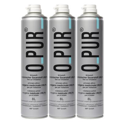 O PUR Sauerstoff Dose f.Maske Spray 3x8 l