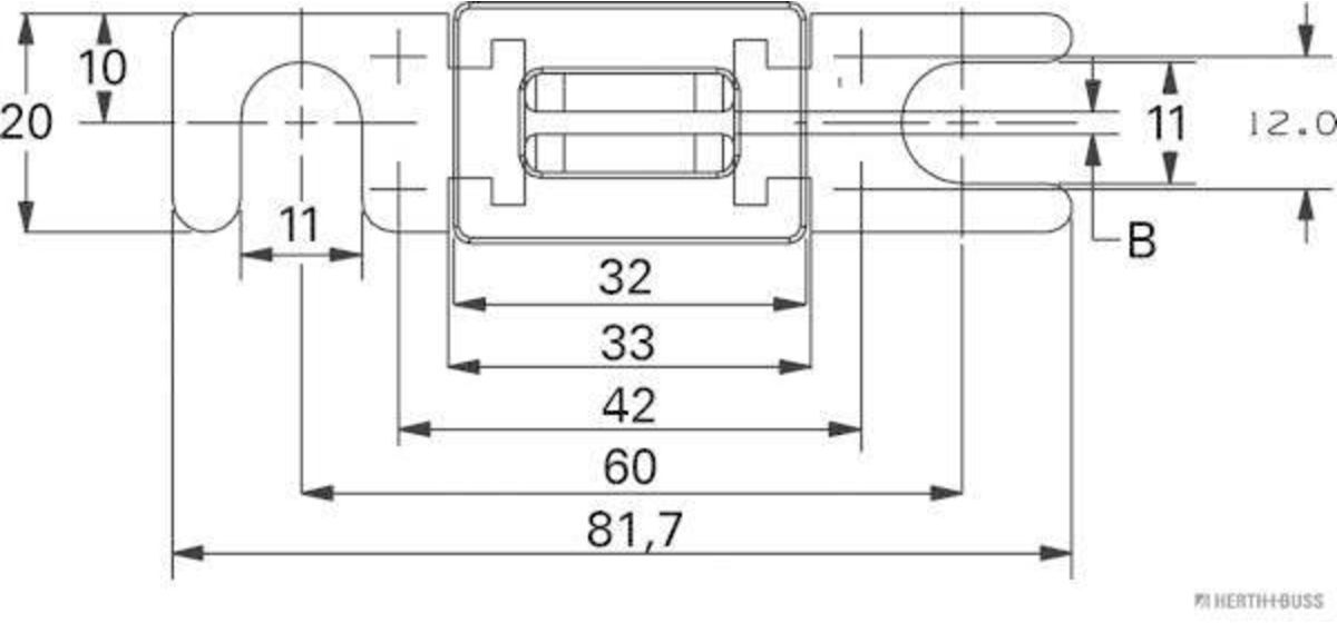 Sicherung HERTH+BUSS ELPARTS 50295294