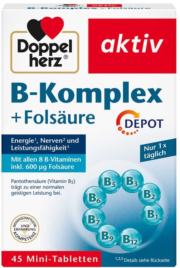Doppelherz B-komplex + Folsäure Tabletten