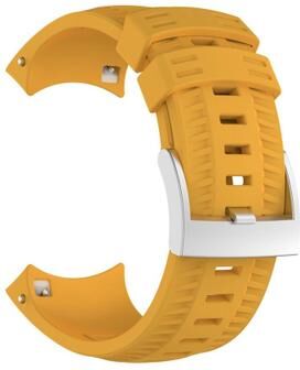 Everyday Crate Suunto 9 Silicone Watch Strap Adjustable Replacement Watch Band For Everyday Comfort yellow