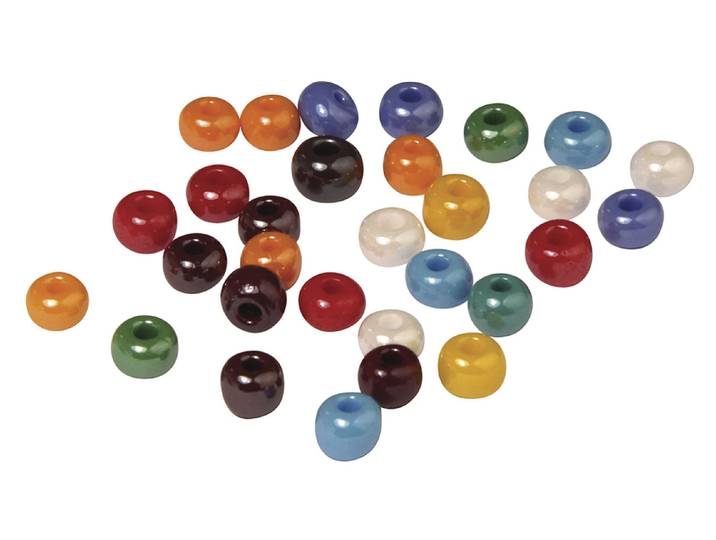 Rayher Glas-Grosslochradl Opaque ⌀ 9 mm 55 g