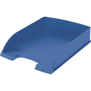 Leitz Briefablage 5227-50-30, recycle, A4, blau, stapelbar, Recycling-Kunststoff