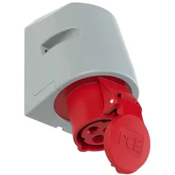 PCE 113-9tt CEE-Wandsteckdose 16A 3p 9h IP44 TT 1139tt