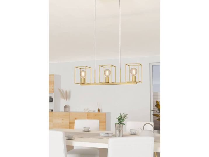Suspension Cumiole 78 x 110 x 15cm Doré Matériau : Métal Surface en métal : Laqué Type de métal : Acier E27