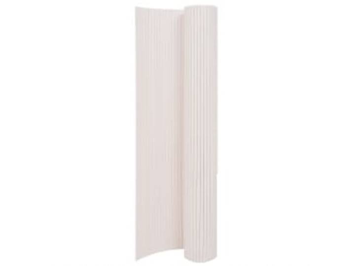 vidaXL Gartenzaun Doppelseitig 90x400 cm Weiß